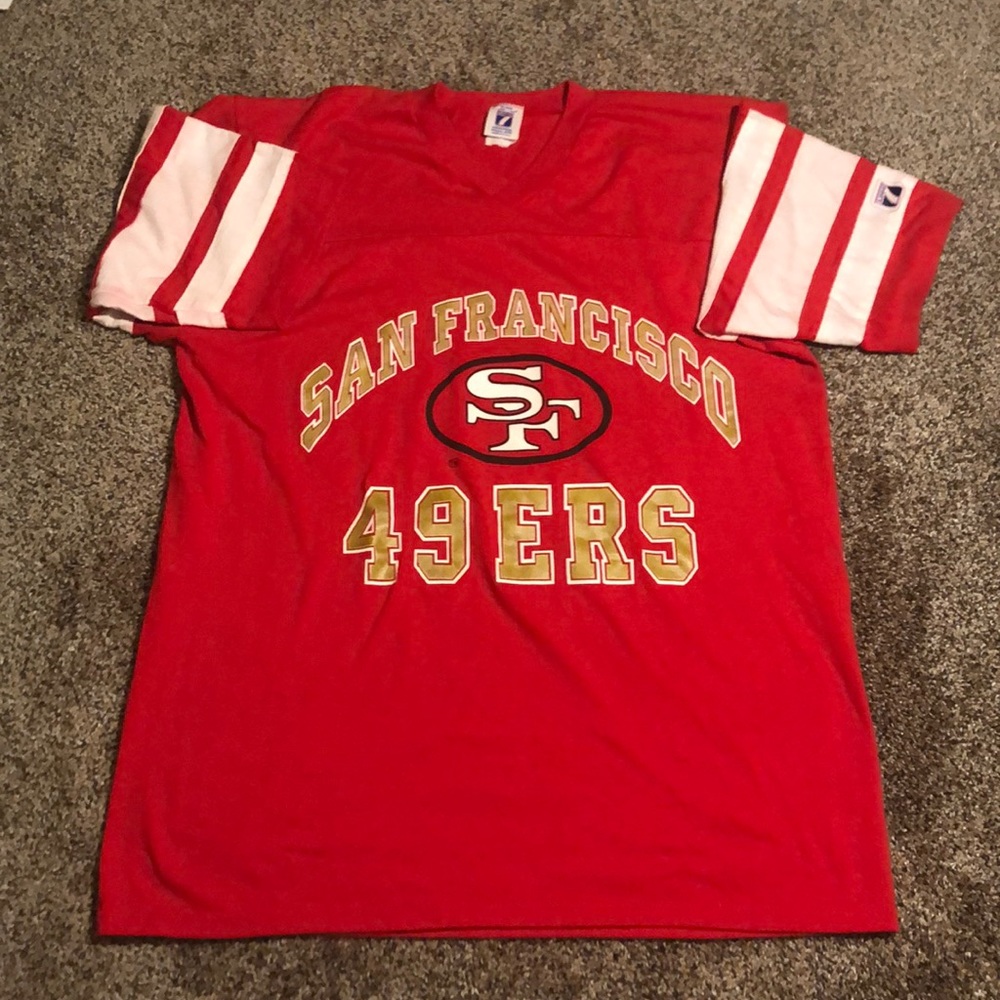 Vintage Logo 7 San Francisco 49ERS Shirt